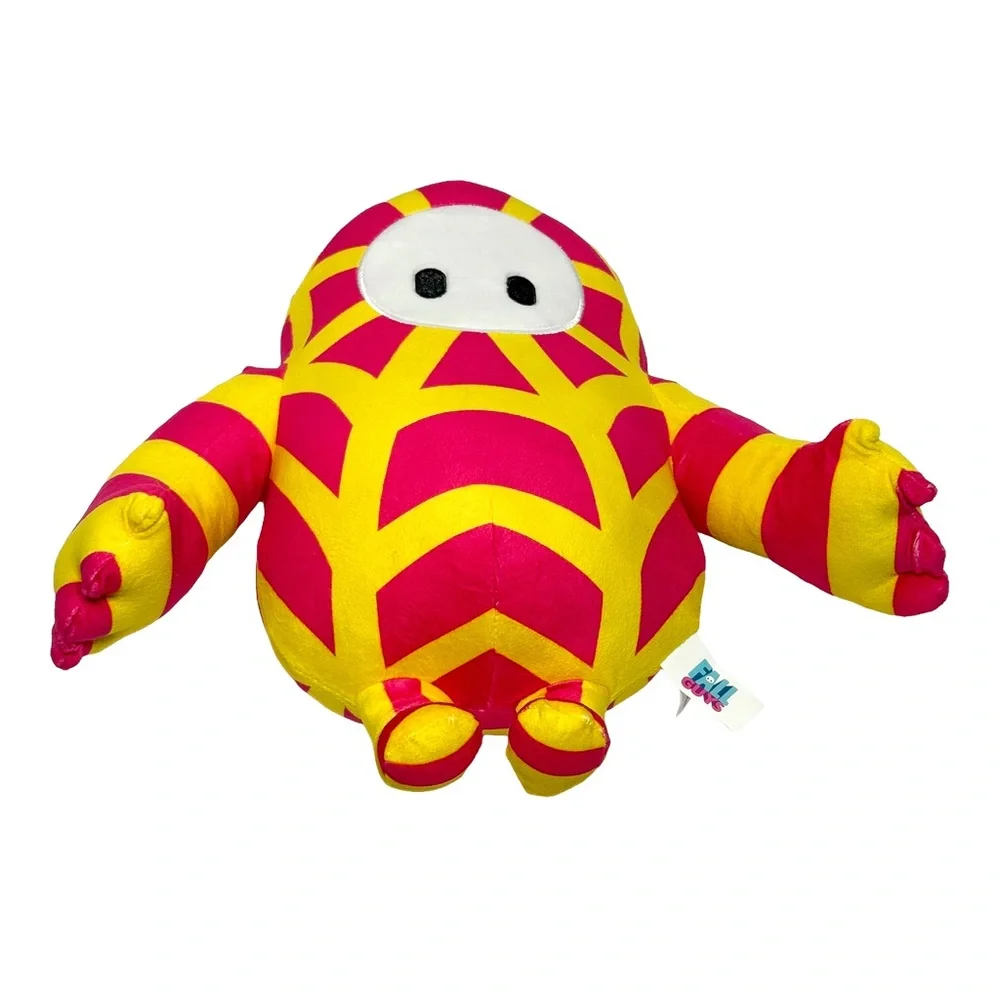 Official Fall Guys Spiderwebs 12” Plush Pink Yellow Mediatonic Licensed Game‎